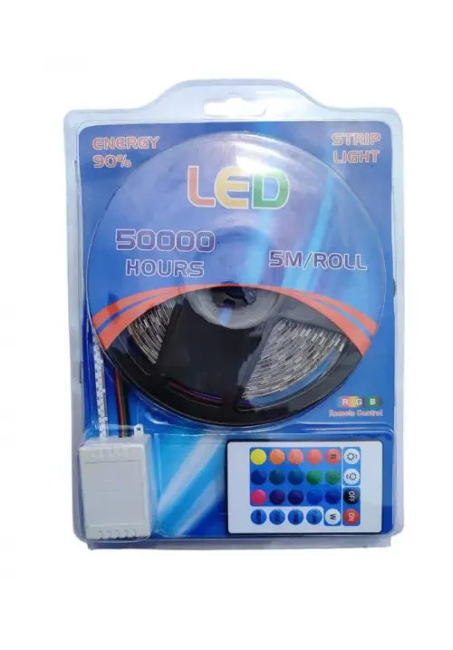 Світлодіодна стрічка RGB 5 метрів (комплект) LED 5050