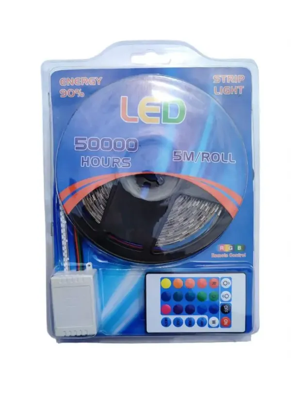Світлодіодна стрічка RGB 5 метрів (комплект) LED 5050