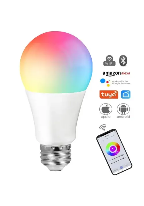 Лампа RGB E27 Smart wifi TUYA