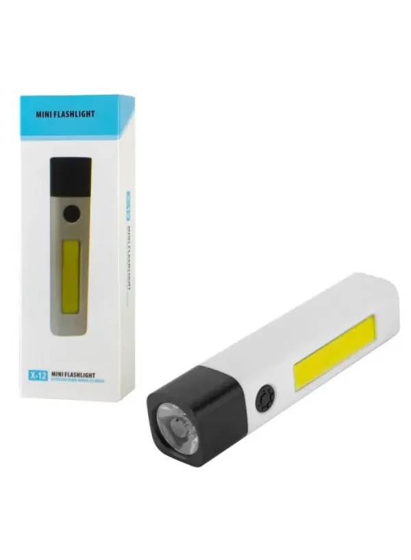 Ліхтарик ручний ліхтар X12 (LED+COB)