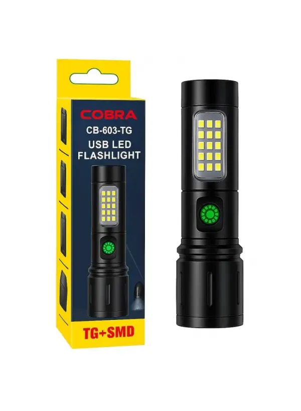 Світлодіодний ручний ліхтар CB-603-TG (XPE + COB)