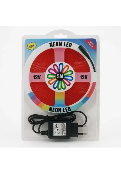 Світлодіодна силіконова стрічка 5050 Червона (5 метрів) NEON LED 12V-220V