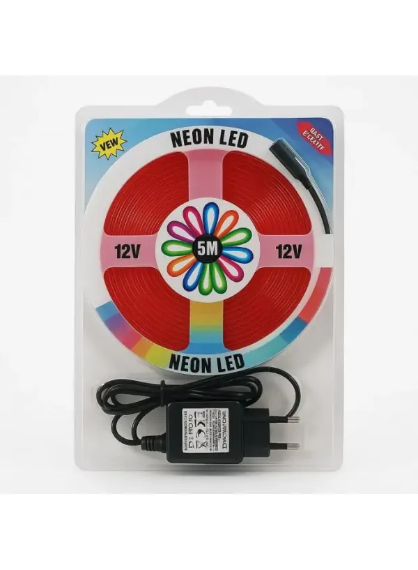 Світлодіодна силіконова стрічка 5050 Червона (5 метрів) NEON LED 12V-220V
