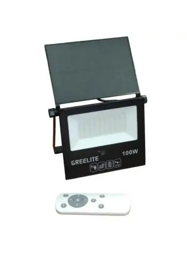 Вуличний ліхтар на стовп + сонячна панель JX-010-100W (з пультом)