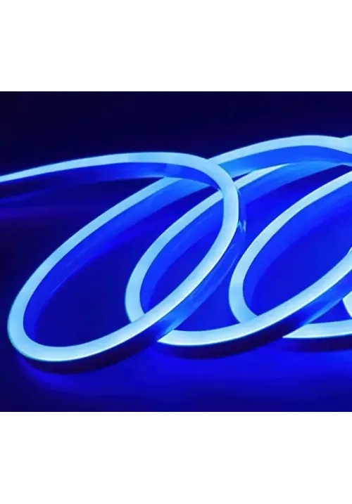 Світлодіодна силіконова стрічка 5050 Синя (5 метрів) NEON LED 12V-220V