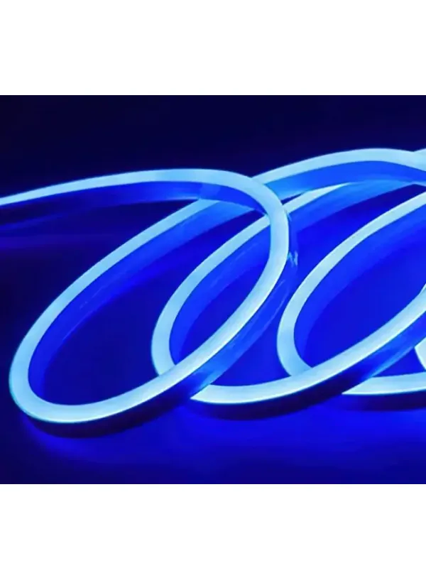 Світлодіодна силіконова стрічка 5050 Синя (5 метрів) NEON LED 12V-220V