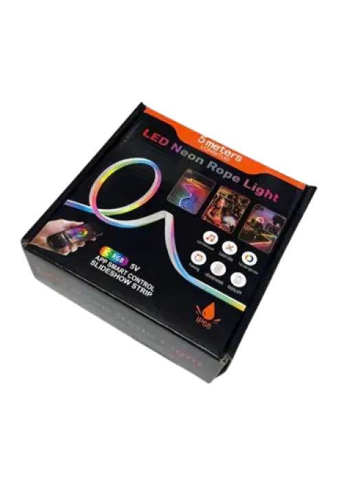 Світлодіодна неонова стрічка 5м 5V (IC-RGB)