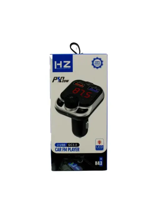 ФМ модулятор с bluetooth HZ H43 (1TYPE-C 1USB)