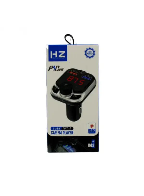 ФМ модулятор з bluetooth HZ H43 (1TYPE-C 1USB)