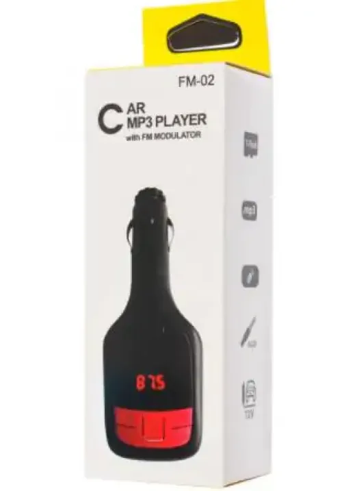 ФМ модулятор трансмиттер USB AUX FM 02