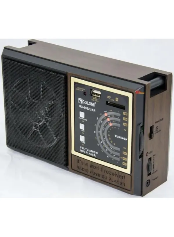 Радіоприймач FM FM акмуляторний всехвильовий GOLON RX-9922