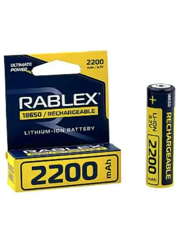 Акумулятор Rablex Li-Ion 18650 (без захисту) 2200mAh