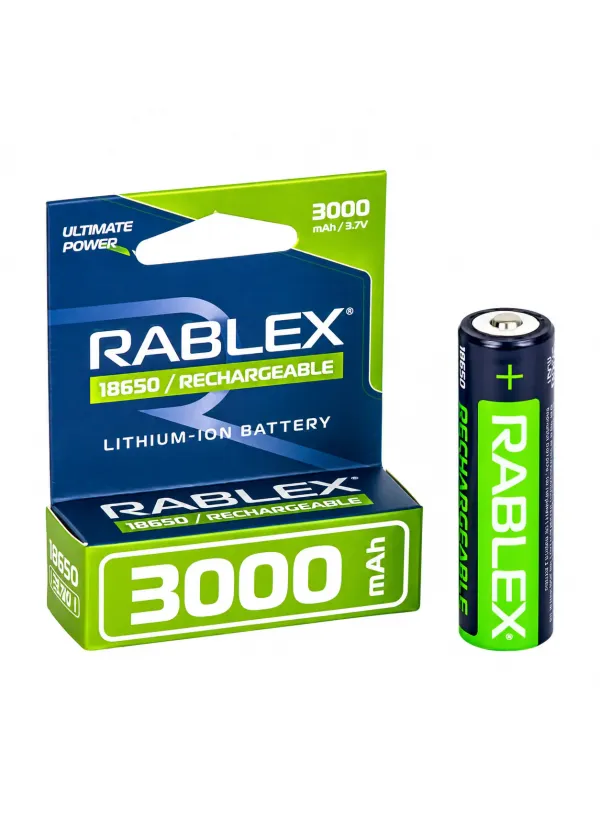 Акумулятор Rablex Li-Ion 18650 (без захисту) 3000mAh
