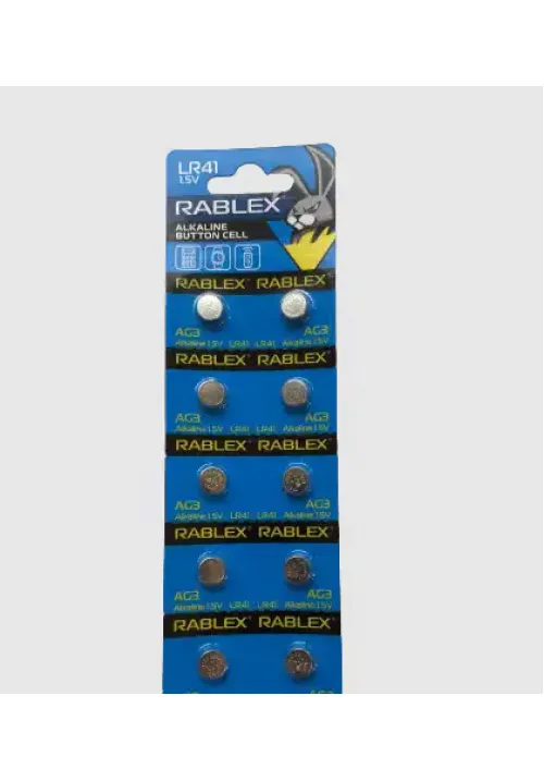 Батарейка для годинника RABLEX AG3/LR41 10шт/блістер (Ціна вказана за 10шт)