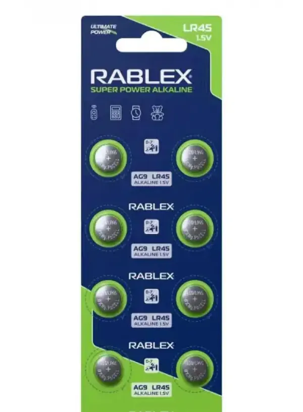 Батарейка для годинника RABLEX AG9/LR936 10шт/блістер (Ціна вказана за 10шт)