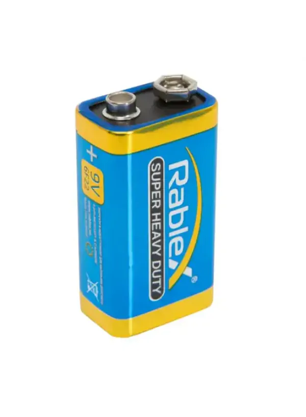 Батарейка сольова RABLEX SUPER HEAVY DUTY 6F22/9V (Крона) 1шт/плівка (Ціна вказана за 1шт) [10]