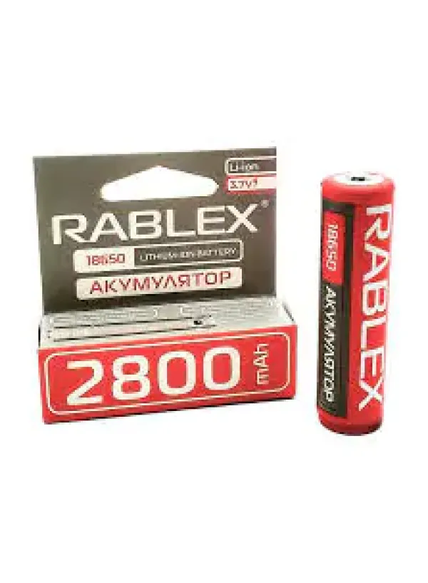 Акумулятор Rablex Li-Ion 18650 (із захистом) 2800mAh