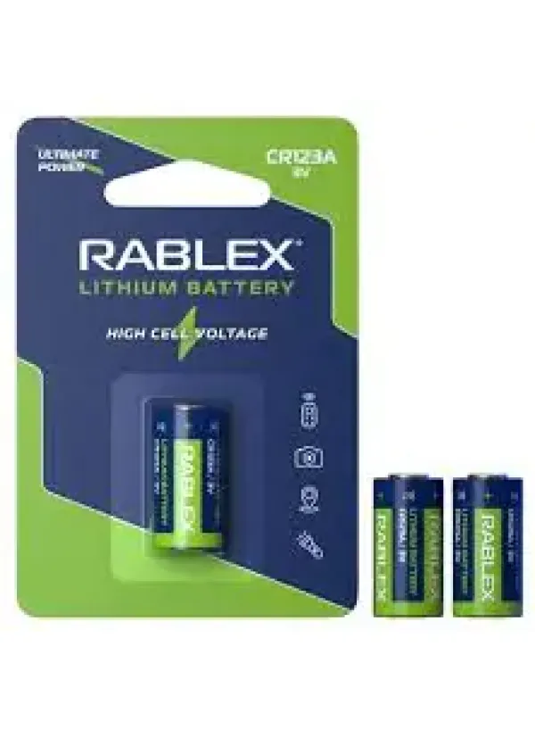 Батарейка літієва RABLEX CR123A/3V 1шт/блістер (Ціна вказана за 1шт)