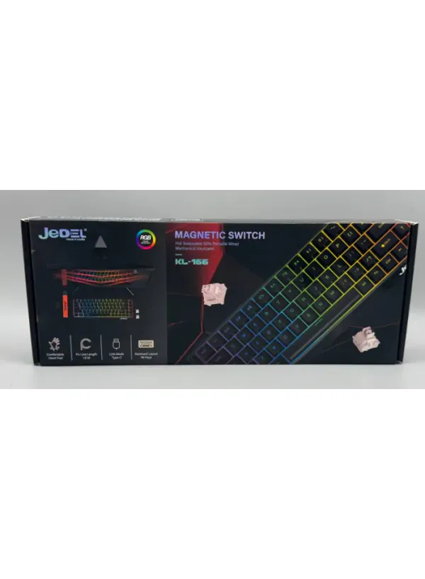 Бездротова клавіатура механічна RGB JEDEL KL-166