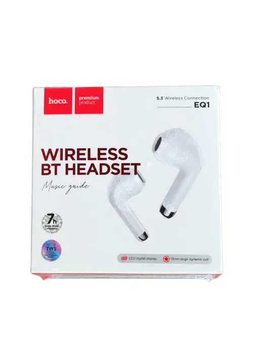 Навушники бездротові Bluetooth5 Hoco EQ1 (White)