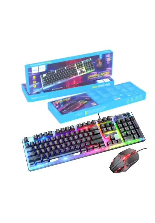 Клавиатура + мышь комплект USB RGB для ПК HOCO GM18