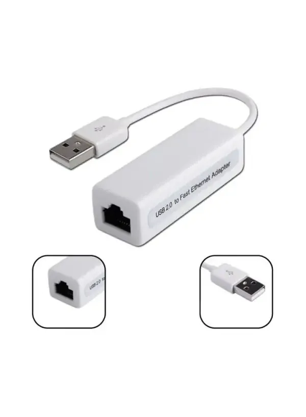Кабель перехідник LAN to USB (10 см) Ethernet Adapter