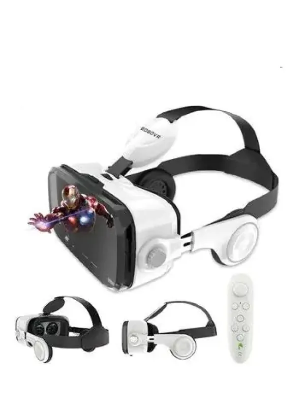 Окуляри віртуальної реальності VR BOX (з пультом та з навушниками)