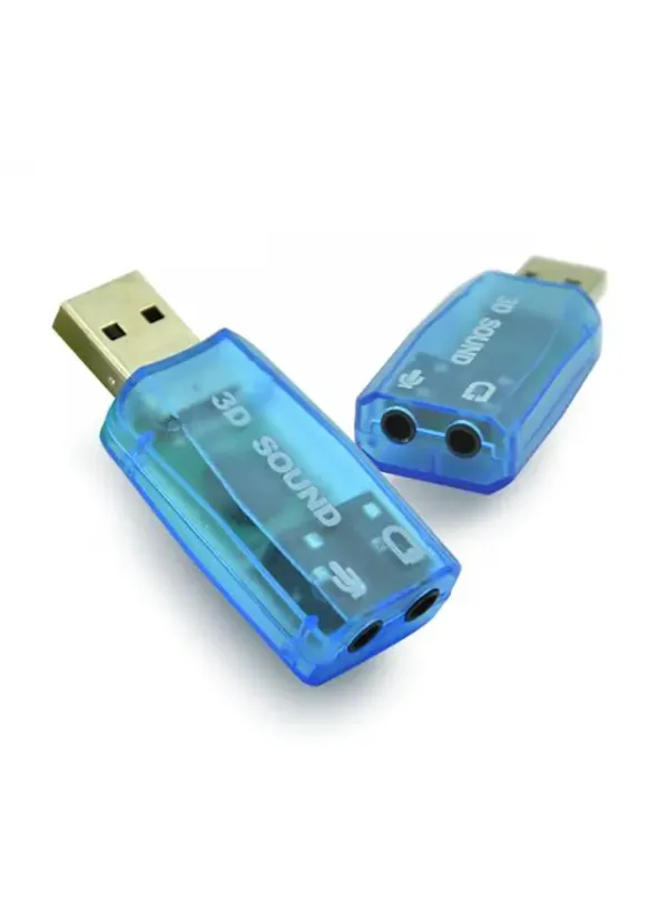 Звукова карта ЮСБ для комп'ютера USB 3D sound 5.1