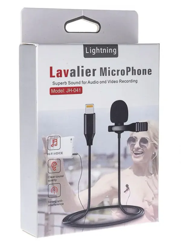 Мікрофон петличка (шнур Lighting) JH-041