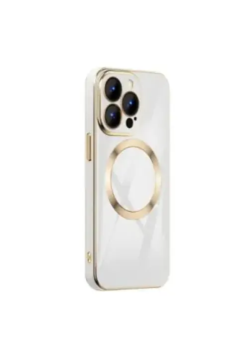 Чохол із MagSafe Husa Luxury для iPhone 14 (Золотий)