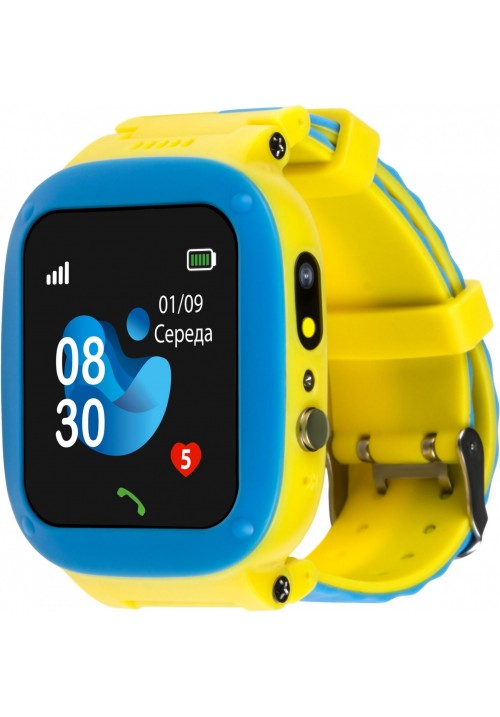 Смарт-часы для детей AmiGo GO004 GLORY Blue-Yellow