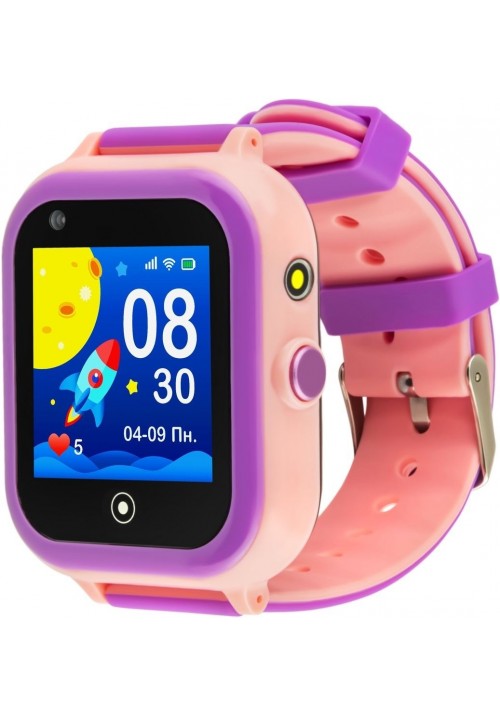 Смарт-часы для детей GARMIX PointPRO-200 4G/GPS/WIFI/VIDEO CALL PINK