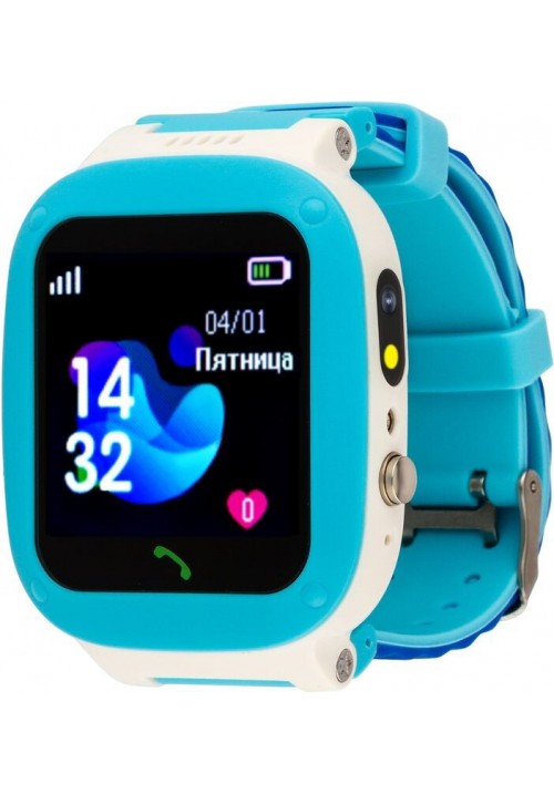 Дитячий смарт-годинник AmiGo GO004 Splashproof Camera + LED Blue