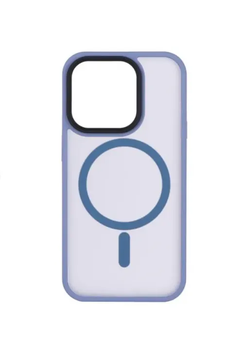 Чохол із MagSafe Husa Luxury для iPhone 15 Pro Max (Блакитний)