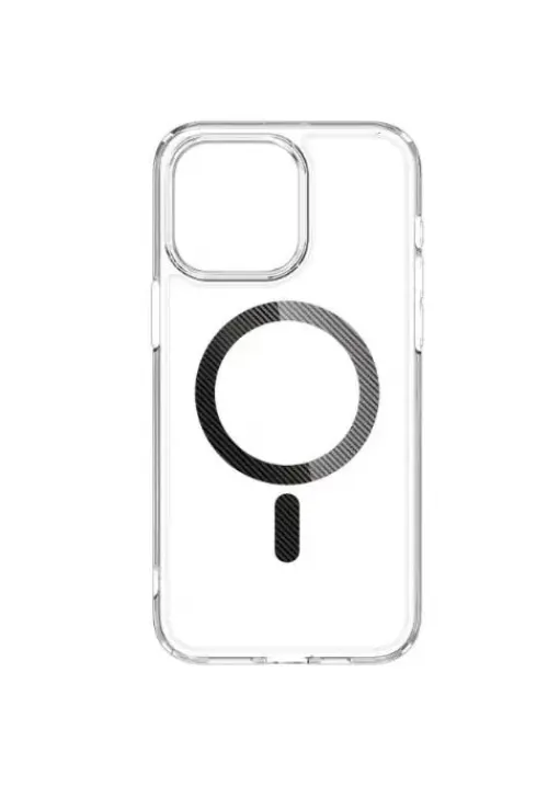 Чохол Ultra Hybrid Carbon для iPhone 15 (Silver)