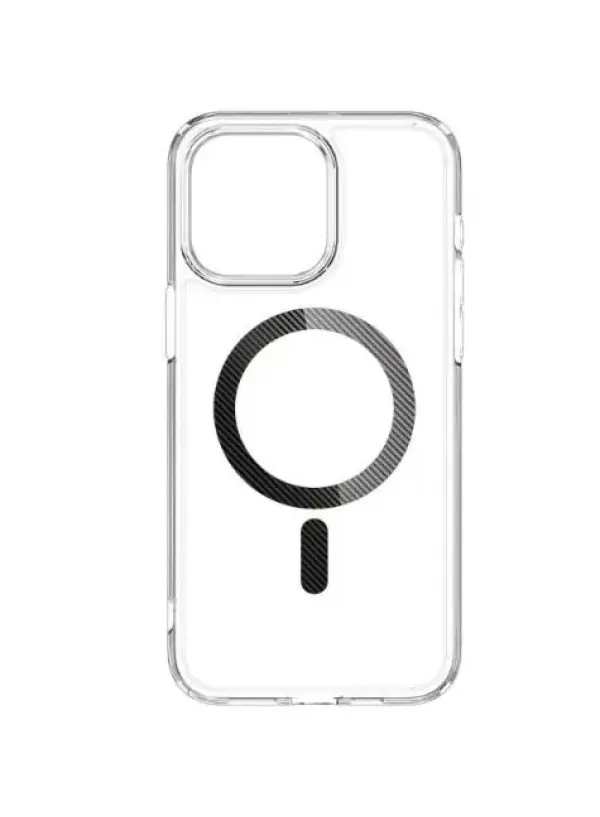 Чохол Ultra Hybrid Carbon для iPhone 15 (Silver)