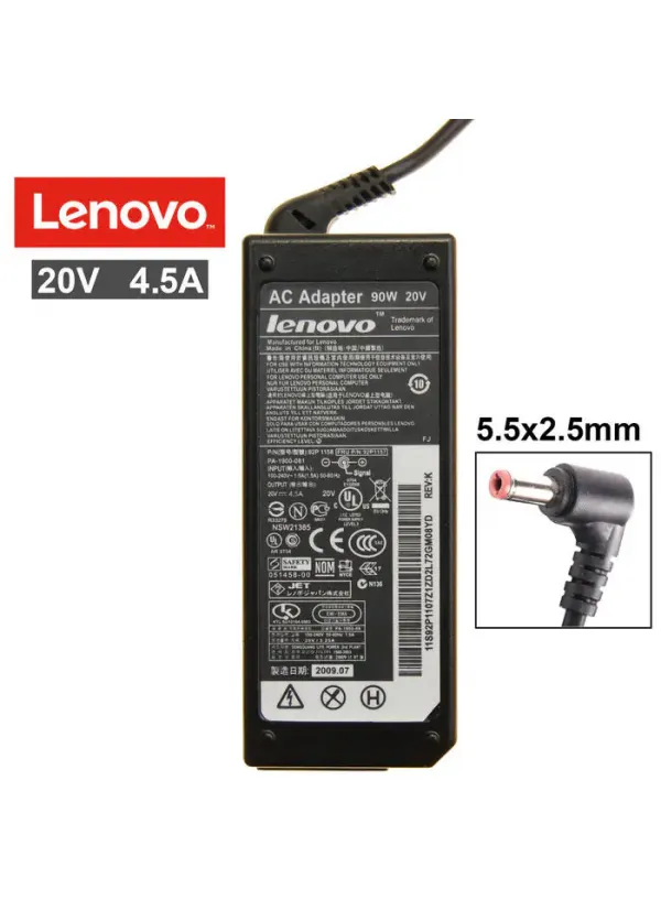 Блок живлення LENOVO 20V 4.5A (5.5*2.5)