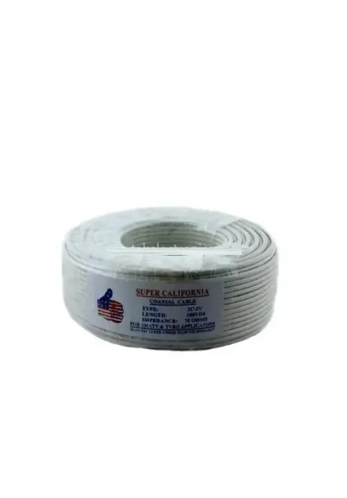 Кабель антенний 3C2V 100м WHITE (бухта)