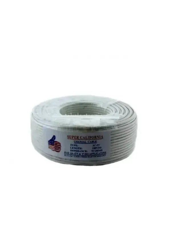 Кабель антенний 3C2V 100м WHITE (бухта)