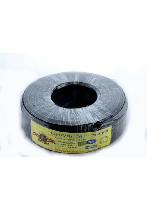 Кабель антенний RG6 100m BLACK (бухта)