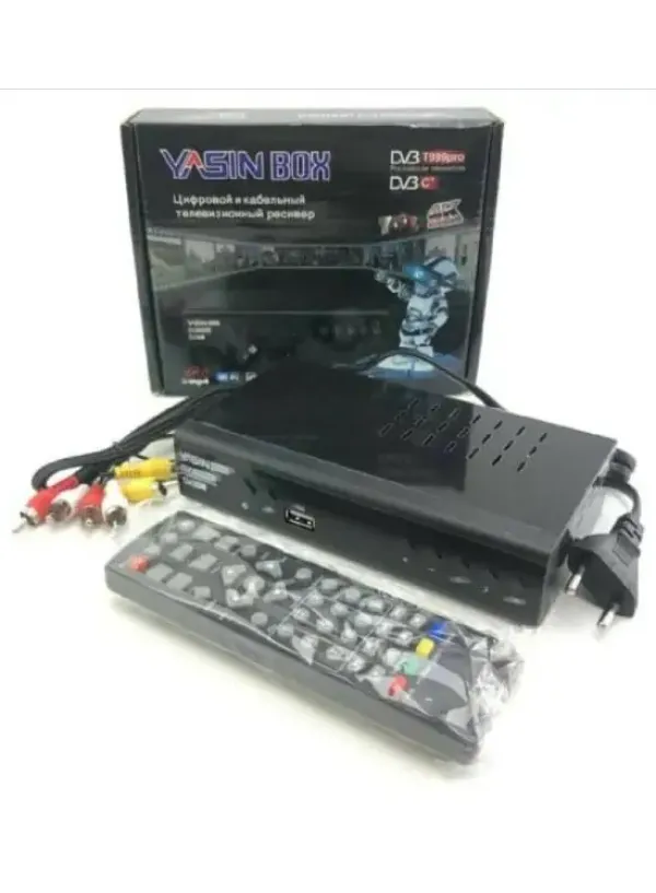 Телевізійна приставка Т2 метал YASIN BOX (від мережі) T999Pro
