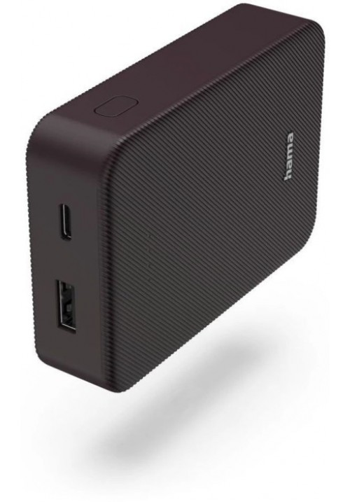 Зовн_АКБ Hama 10000mAh 15W (00201712) сливовий