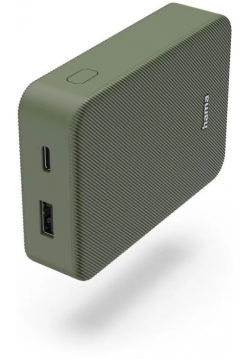 Зовн_АКБ Hama 10000mAh 15W (00201713) зелений