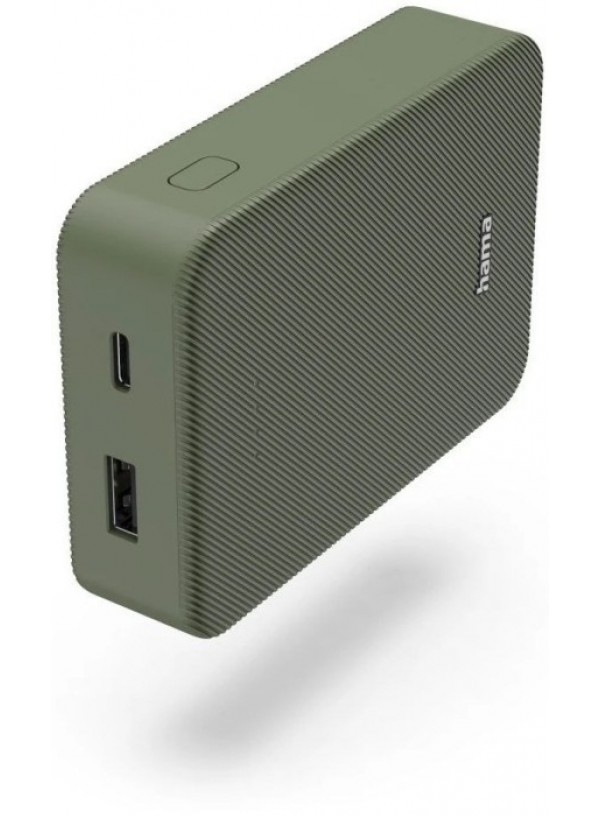 Зовн_АКБ Hama 10000mAh 15W (00201713) зелений