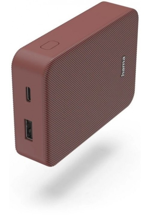 Зовн_АКБ Hama 10000mAh 15W (00201714) червоний