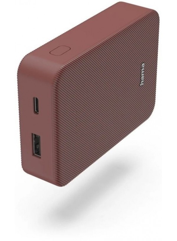 Зовн_АКБ Hama 10000mAh 15W (00201714) червоний