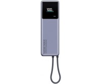 Power Bank Xiaomi 10000mAh 165W Integrated Cable (BHR9361GL) сірий