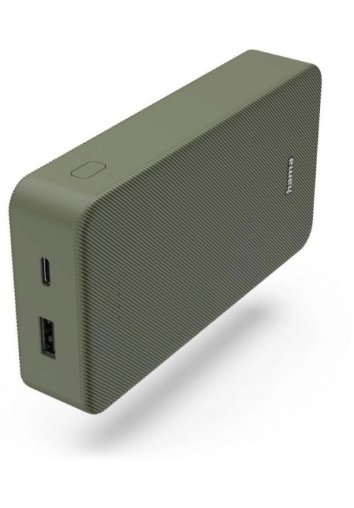 Зовн_АКБ Hama 20000mAh 15W (00201716) зелений