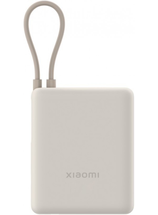 Power Bank Xiaomi 10000mAh 33W Integrated Cable (BHR9333GL)бежевий
