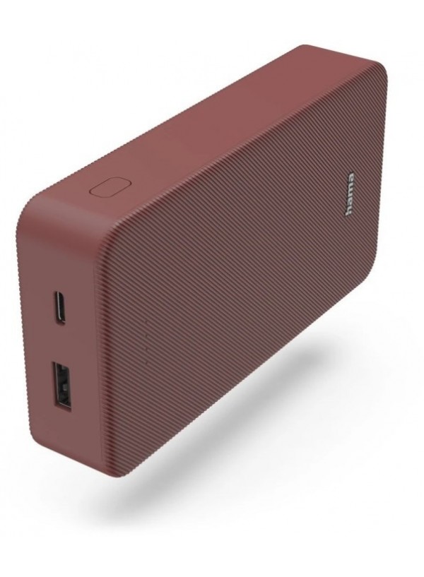 Зовн_АКБ Hama 20000mAh 15W (00201717) червоний